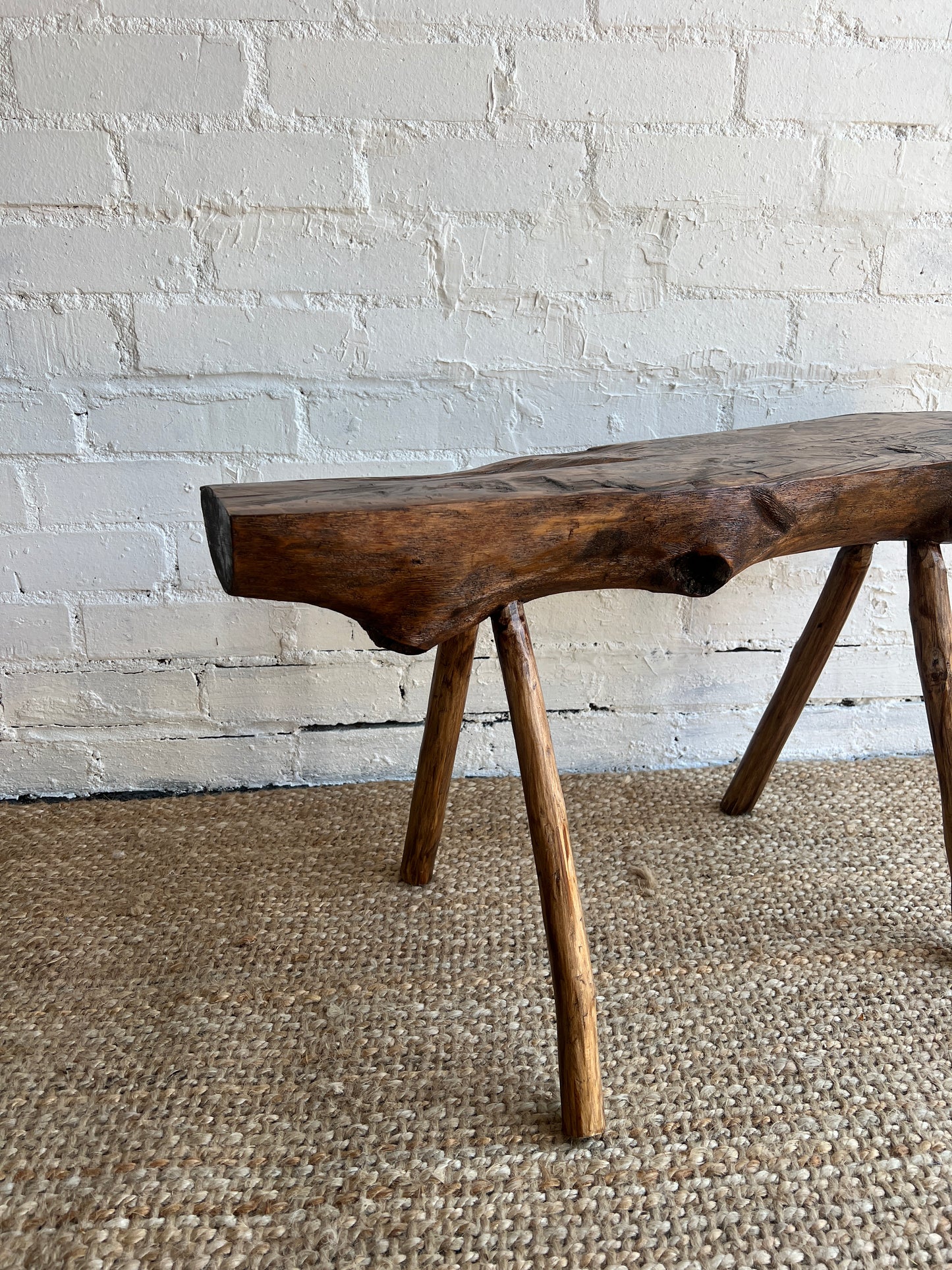 LIVE EDGE SIDE TABLE / STOOL