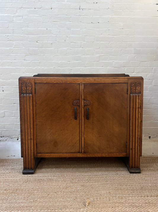 FLUTED LEG ART DECO SIDEBOARD