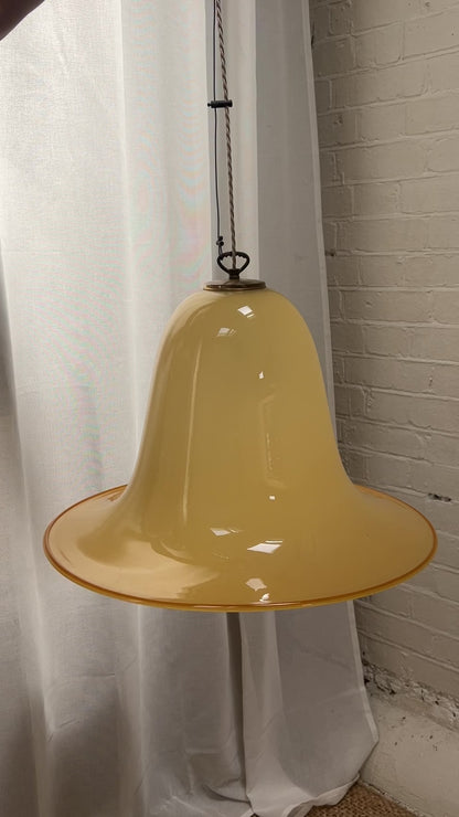 YELLOW MURANO CEILING PENDANT