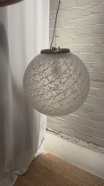 MURANO SPECKLED GLOBE CEILING LIGHT